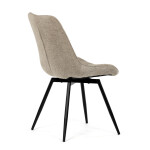 Jídelní židle, hnědá, látka, HC-T1130 CAP2