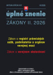 Aktualizácia II/2 2026 – Obchodné a občianske právo