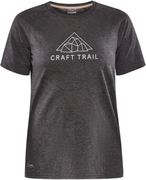Běžecké tričko CRAFT ADV Trail Wool SS - černé Velikost textilu: XXL