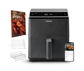 Cosori Dual Blaze 6.4L SMART horkovzdušná fritéza + 5x špíz a gril. rošt, černá