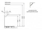 POLYSAN - LUK termostatický sprchový panel rohový 250x1300, bílá 80325