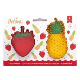 Decora vykrajovátko Ananas a jahoda (2 ks)