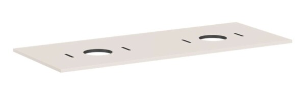 HANSGROHE - Xilesa E Deska pod umyvadlo, 138x55 cm, 2 výřezy, matná béžová 54280780