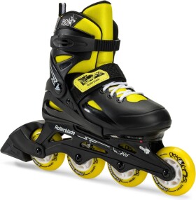 Kolečkové brusle Rollerblade FURY Black/Yellow Velikost EUR: 29 -33