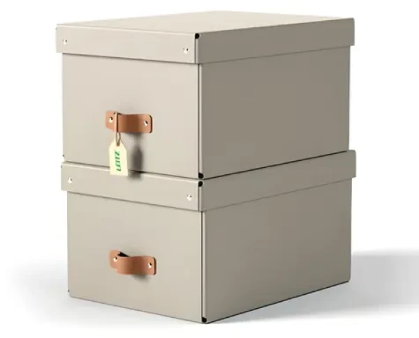 LEITZ Úložný box Puro M béžová / Karton / 17 l / 270 × 200 × 370 mm / 2 ks (61490012)