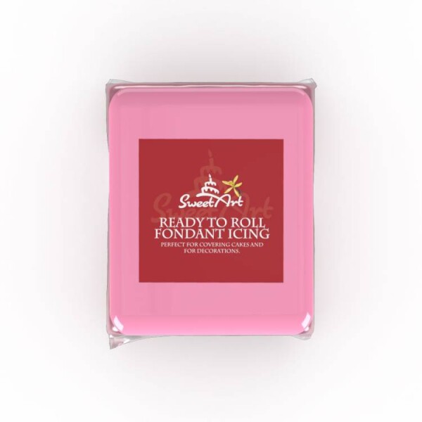 SweetArt potahovací a modelovací hmota vanilková Pink (250 g)