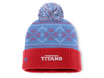 Fanatics Pánská zimní čepice Tennessee Titans NFL Snowday Cuffed Knit Hat with Pom