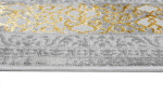 DumDekorace DumDekorace Exkluzivní šedý koberec se zlatým orientálním vzorem
