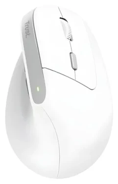 Trust Bayo II bílá (25398) / Vertikální myš / optická / 2400 DPI / 6 tlačítek / USB-A (25398)