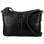 Luxusní dámská kožená crossbody kabelka Katana Arletta, černá
