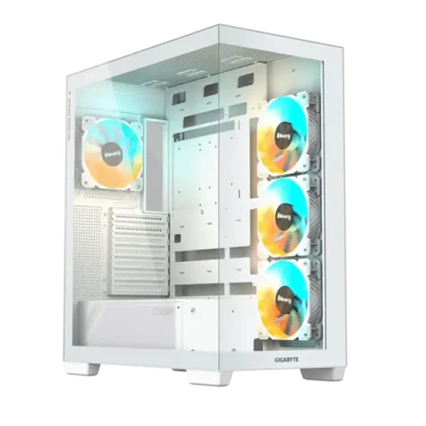 GIGABYTE C500 bílá / ATX / 2xUSB 3.0 + 1xUSB-C / 4x 120mm / bez zdroje / průhledná bočnice (GB-C500PI ST)