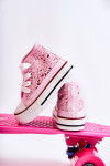 Dětské vysoké tenisky Pink Mona 34
