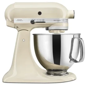 KitchenAid 5KSM125EAC mandlová / Kuchyňský robot Artisan / 300 W / 4,8L / 10 rychlostí (5KSM125EAC)