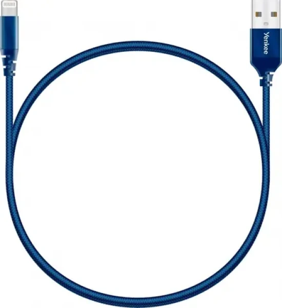 Lightning kabel MFi certifikovaný / Nabíjecí a datový kabel / Pro iPhone, iPad, iPod / Opletený / 1 m (YCU 611BE MFI)