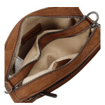 Semišová dámská crossbody kabelka Daniela, hnědá