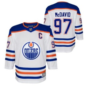 Outerstuff Dětský dres Connor Mcdavid Edmonton Oilers NHL Premier White Away Velikost: L/XL