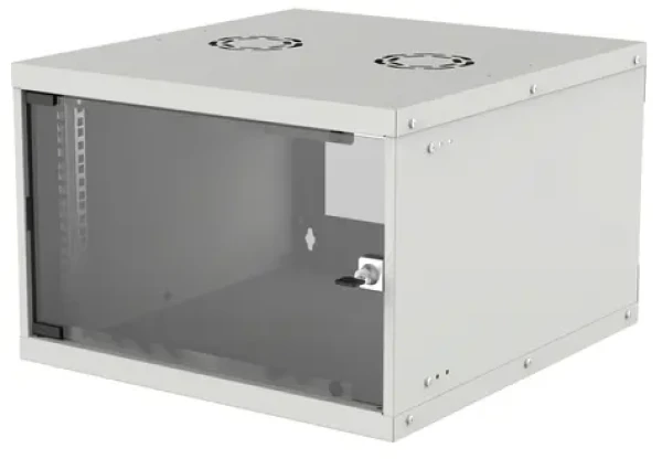 Intellinet Nástěnný rozvaděč 540x400 mm šedá / Rozvaděč / 19" / 6U / Flatpack / nosnost 50 kg (714150)
