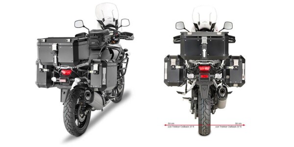 Pl3105Cam trubkový nosič Suzuki DL 1000 V-Strom (14-19) pro hliníkové boční kufry Trekker Outback