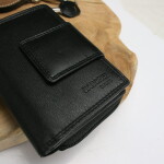 Menší dámská kožená peněženka Doki, černá