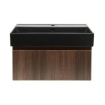 Koupelnová skříňka s umyvadlem SAT Evolution 78x30x44,8 cm ořech mat SATEVO80NAU2B SATEVO80NAU2B