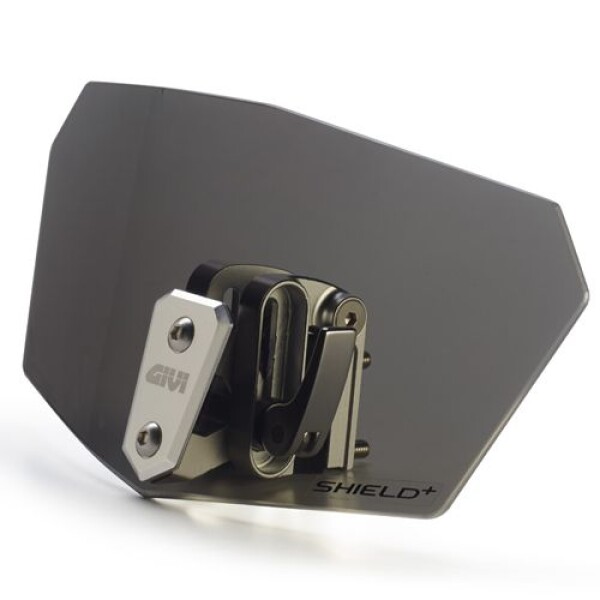 S180F Shield+přídavné plexi Givi kouřové univerzální, s hliníkovým úchytem
