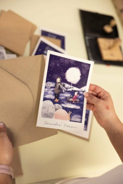 Be Nice EKO Přání vánoční Nebeská procházka modré