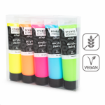Creall sada fluorescenčních akrylových barev Studio acrylics, 5 × 120 ml, mix barev