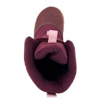 Dívčí zimní barefoot boty s membránou VIKI Bordo Bugga B00212-06 - 27