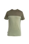 Pánské merino triko krátký rukáv ICEBREAKER Mens 125 Cool-Lite Sphere III SS Tee Colour Block, Lichen/Loden/Cb velikost: S