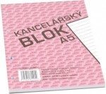 Kancelářský blok A5, linka, 50 listů