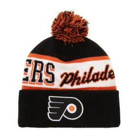 Mitchell & Ness Pánská zimní čepice Philadelphia Flyers NHL Block Sweep Pom Knit