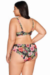 Horní díl plavek 218 Floral plus - AVA černá 95/F