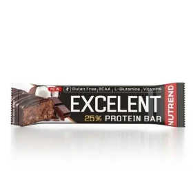 Proteinová tyčinka Excelent 85 g - Nutrend (arašídové máslo, 18 x 85 g) (592-2053-peanutbutter-18x85g)