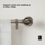 Roztažitelná garnýž 107-305 cm Umbra BLOSSOM - stříbrná