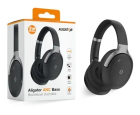 Aligator Bluetooth sluchátka ANC BASS / černo-stříbrná (AH05BS)