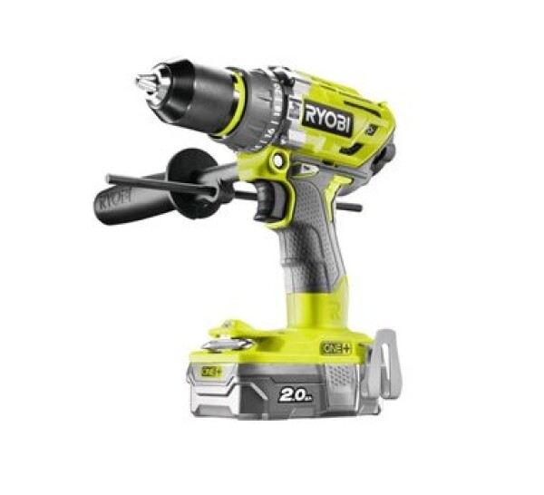 Ryobi R18PD7-220B / Aku Příklepová vrtačka / 18V / 2x2.0Ah / 13mm sklíčidlo / 1800 ot-min / 23.400 údedrů-min / 85 Nm (5133004295)