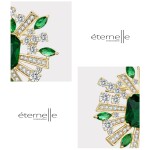 Luxusní brož Swarovski Elements Claudia, Zelená