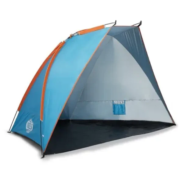 NILS Camp NC8030 modrý-oranžový / Plážový stan / 260 x 120 x 120 cm (5907695546286)