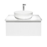 Koupelnová skříňka s umyvadlem a baterií SAT Evolution 78x30x44,8 cm bílá mat SATEVO80WMDBUB SATEVO80WMDBUB