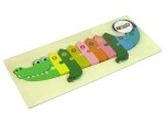 Mamido Dřevěné puzzle krokodýl