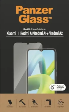 PanzerGlass Tvrzené sklo UWF pro Xiaomi Redmi A2 černá (8067)