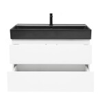 Koupelnová skříňka s umyvadlem SAT B-Way 79x50x45 cm bílá lesk BWAY280WU2B2B BWAY280WU2B2B
