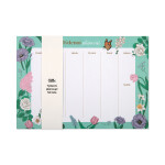 Týdenní plánovač - Zelené květiny - Albi