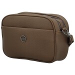 Trendy dámská koženková crossbody kabelka Karlita, coffee