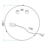 Tutumi - Zrcadlo LED 60cm 106 HOM-02699