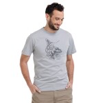 Bushman Pánské tričko Winton, světle šedé XXXL