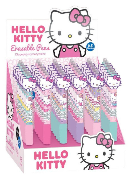 Gumovatelné pero Hello Kitty, modrá náplň