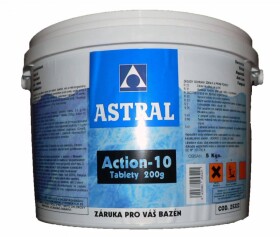ASTRAL - bazénové příslušenství s.r.o. Action 10 200g tablety 5 kg (10-kombinace)