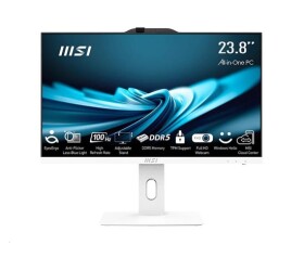 MSI AIO PRO AP242P (PRO AP242P 14M-1091XEU), i3-14100, 23.8" FHD, Anti-Glare, 16GB, 512GB SSD, No OS, White EDF_2666506