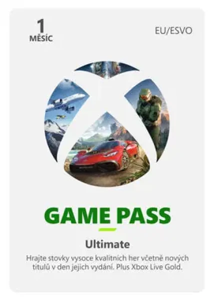 Microsoft Xbox Game Pass Ultimate / přístup na 1 měsíc / fyzická licence (QHW-00008.promo)